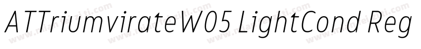 ATTriumvirateW05 LightCond Regular字体转换